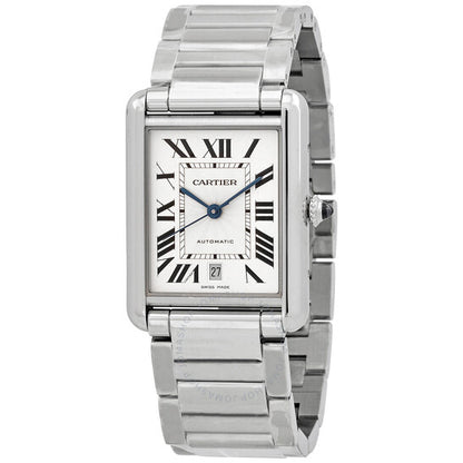 Cartier, Tank Automatic Silver Dial Men's Watch