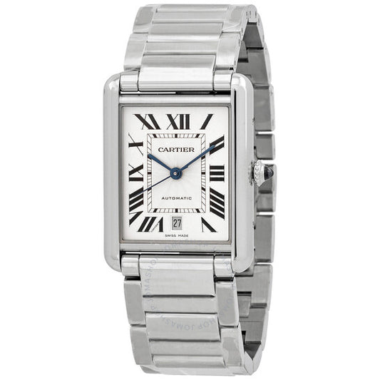 Cartier, Tank Automatic Silver Dial Men's Watch