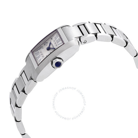 ساعة كارتييه تانك فرانسيز كوارتز نسائية بمينا فضي