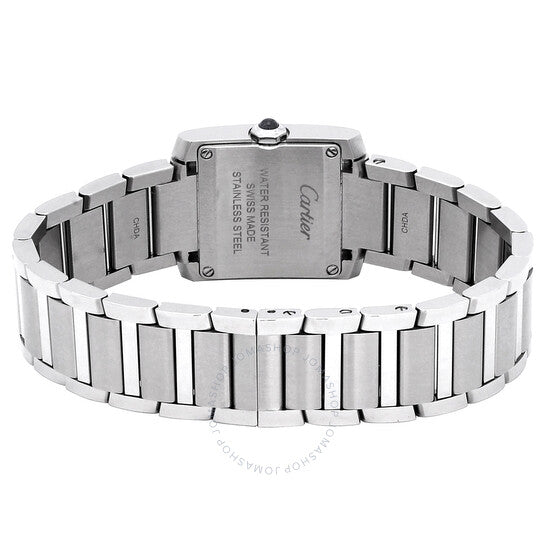 ساعة كارتييه تانك فرانسيز كوارتز نسائية بمينا فضي