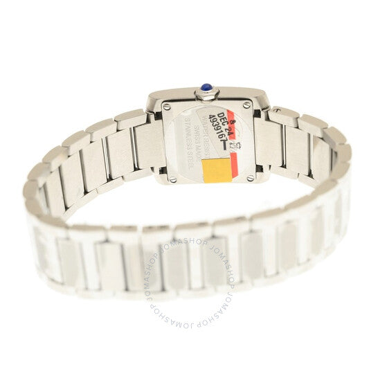 ساعة كارتييه تانك فرانسيز كوارتز نسائية بمينا فضي