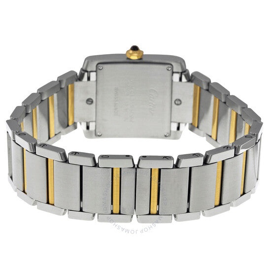 ساعة كارتييه تانك فرانسيز النسائية بمينا فضي