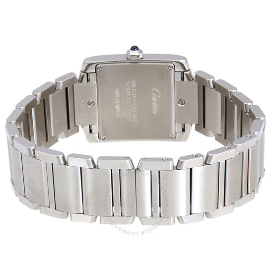 ساعة كارتييه تانك فرانسيز النسائية بمينا فضي