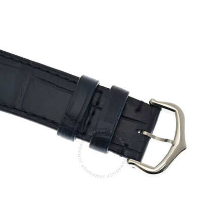 ساعة كارتييه تانك كوارتز نسائية بمينا زرقاء كبيرة