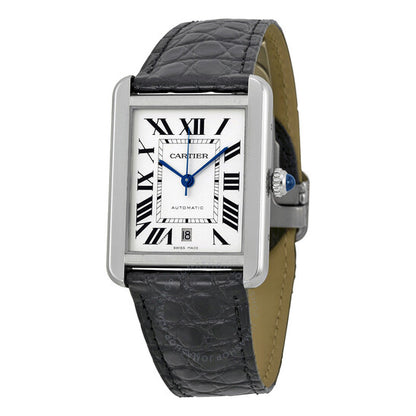 Cartier, Tank Solo XL Automatic Silver Dial Men's Watch