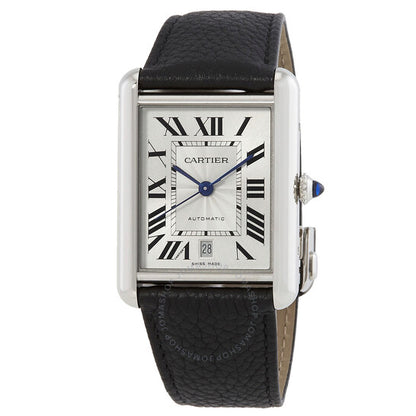 Cartier, Tank XL Must Automatic Silver Dial Watch
