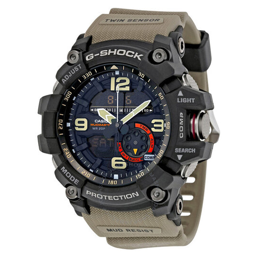 Casio, G-Shock Black Dial Tan Resin Strap Men's Watch
