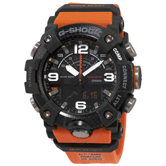 Casio, G-Shock Chronograph Analog-Digital Black Dial Mudmaster Men's Watch