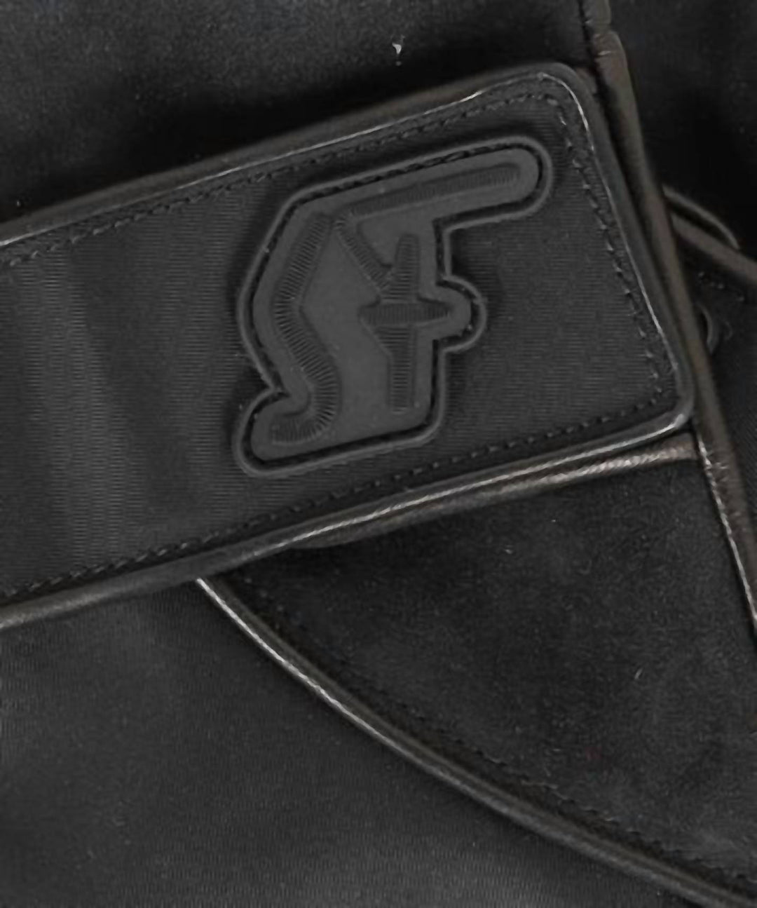 men's leather gloves in black