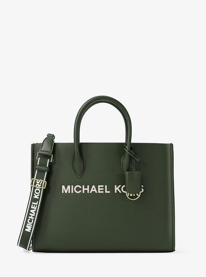 mirella medium pebbled leather tote bag