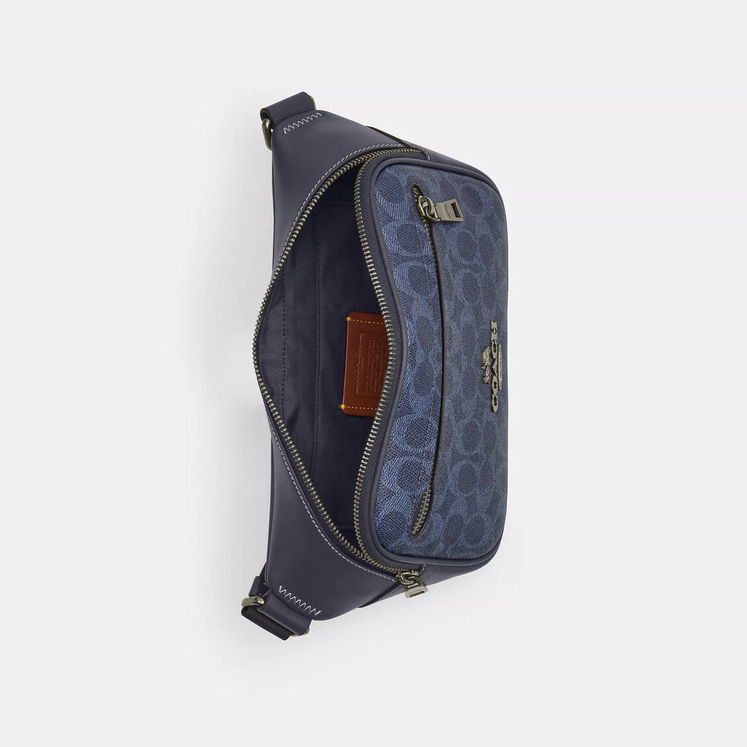 elias belt bag in signature canvas