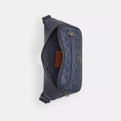 elias belt bag in signature canvas