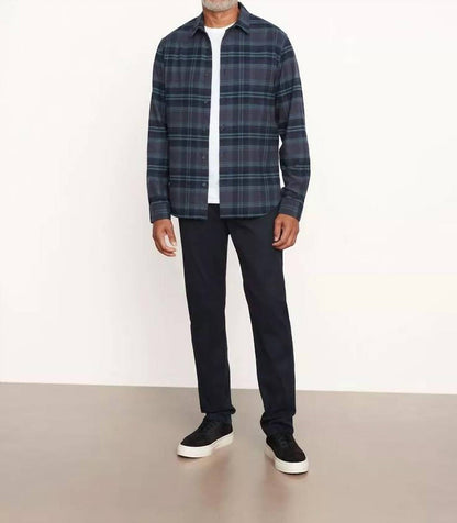 long sleeve sports shirt westlight plaid in nightfall