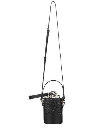 imprint nano unikko leather bucket bag