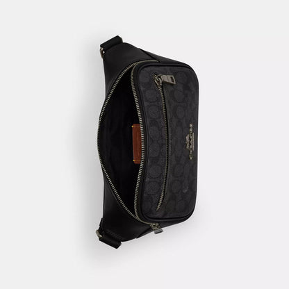 elias belt bag in signature canvas