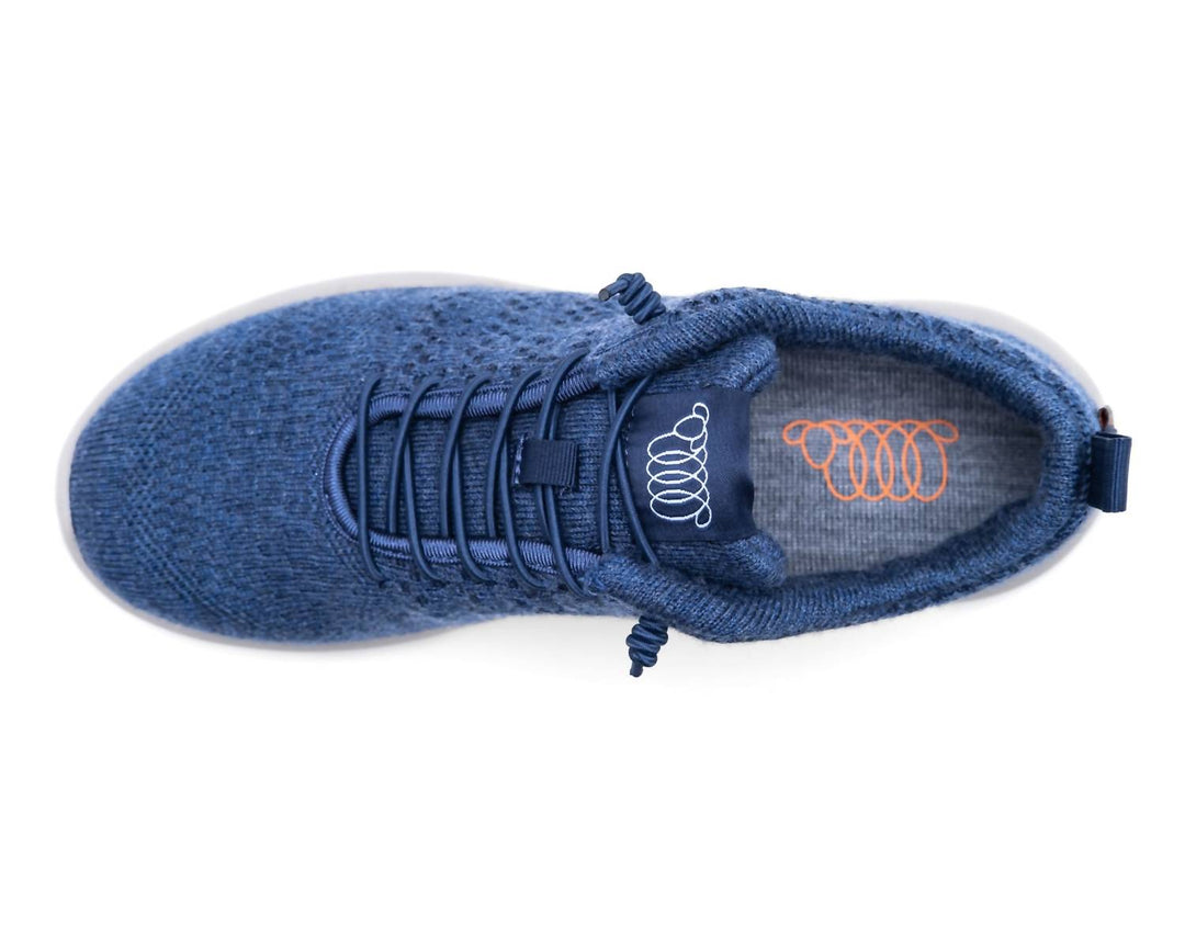 men's belmont sneaker in denim merino wool