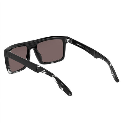 men's sepulveda sunglasses in polished dazzle - brushed black / grey lens