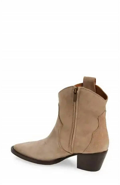 women's penny boots in camoscio sabia