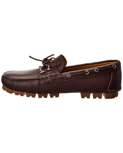 ferragamo giosue leather loafer