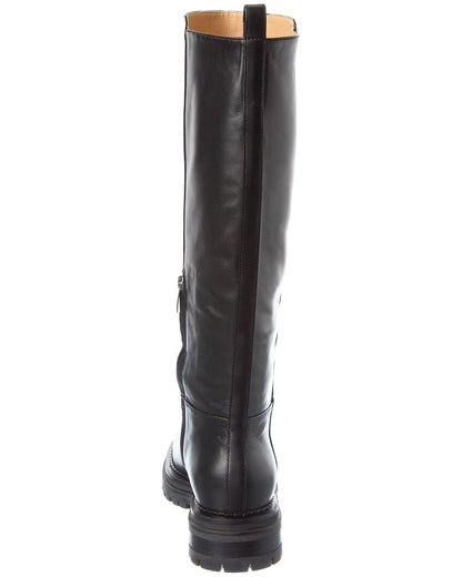 urban leather knee-high boot
