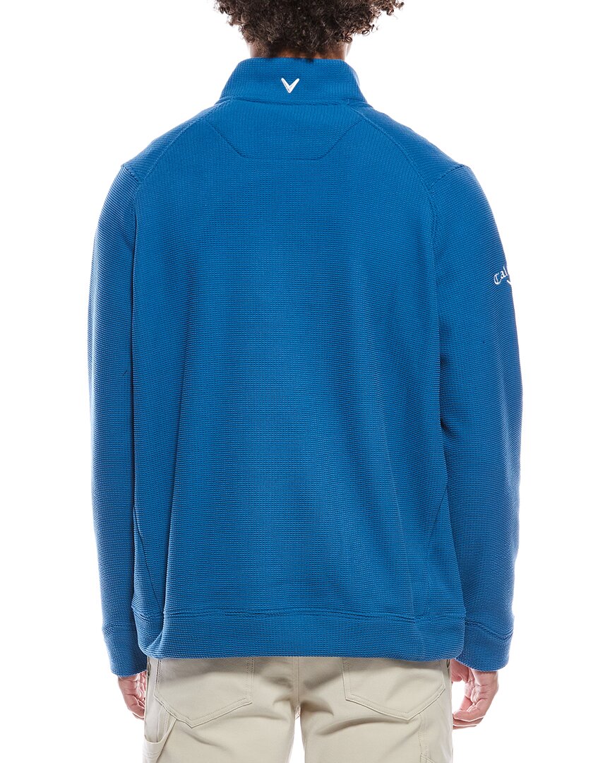 waffle 1/4-zip pullover