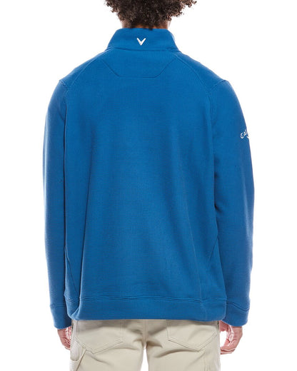 waffle 1/4-zip pullover