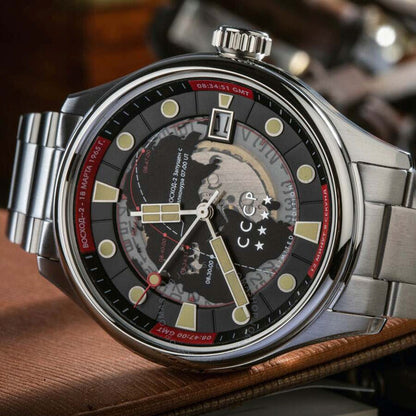 Cccp, Leonov Automatic Black Dial Men's Watch