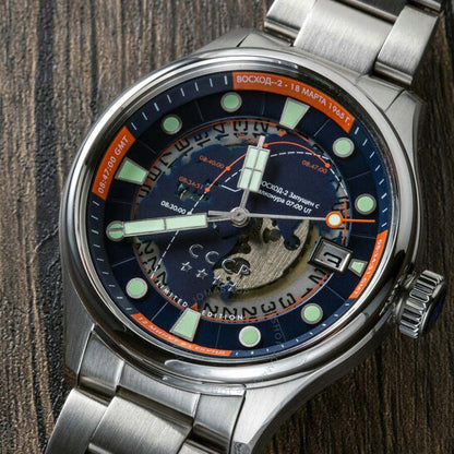 Cccp, Leonov Automatic Blue Dial Men's Watch