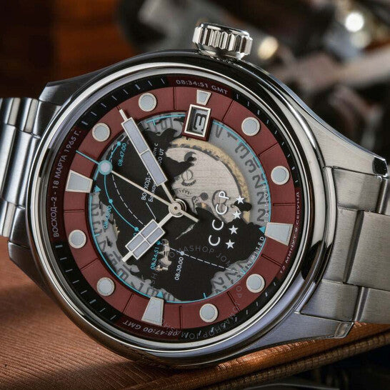 Cccp, Leonov Automatic Red Dial Men's Watch