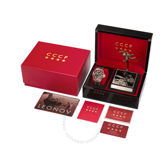 Cccp, Leonov Automatic Red Dial Men's Watch
