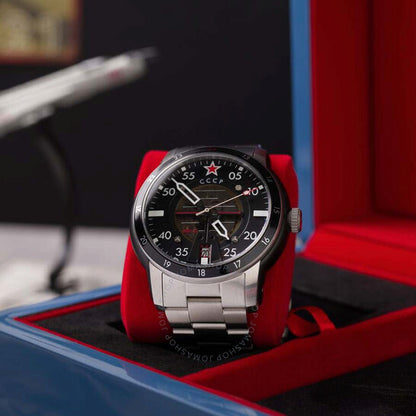 Cccp, Mig-21 Automatic Black Dial Men's Watch
