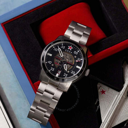 Cccp, Mig-21 Automatic Black Dial Men's Watch