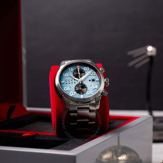 Cccp, Sputnik Chronograph Quartz Blue Dial Men's Watch