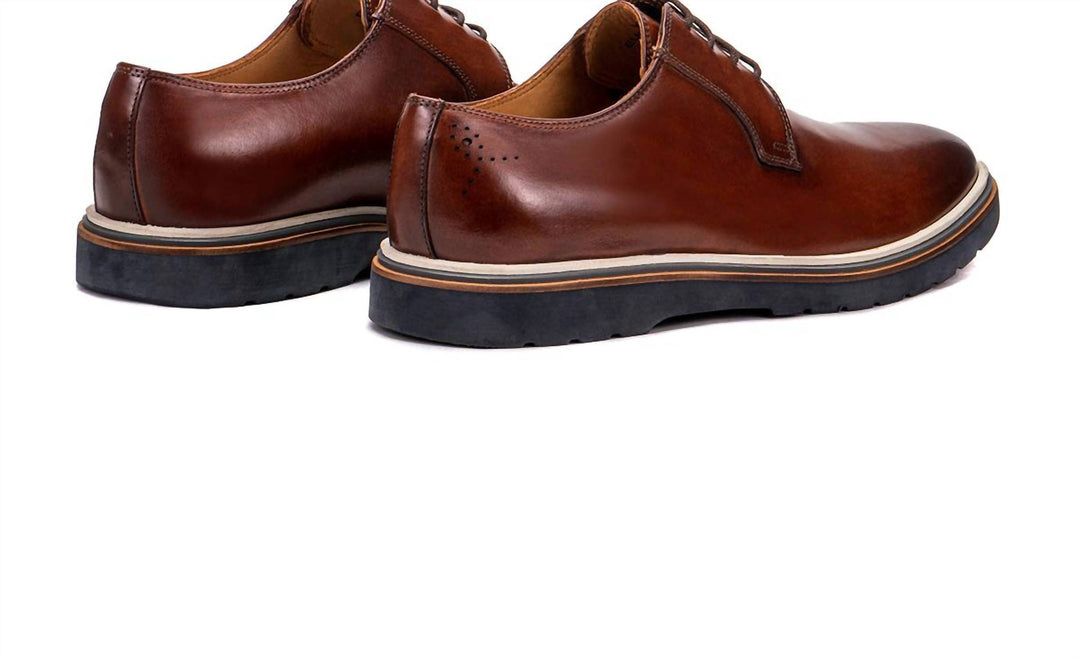 men's verona derby dress shoe in whiskey