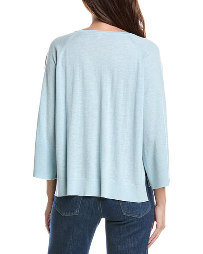 easy silk & cashmere-blend sweater