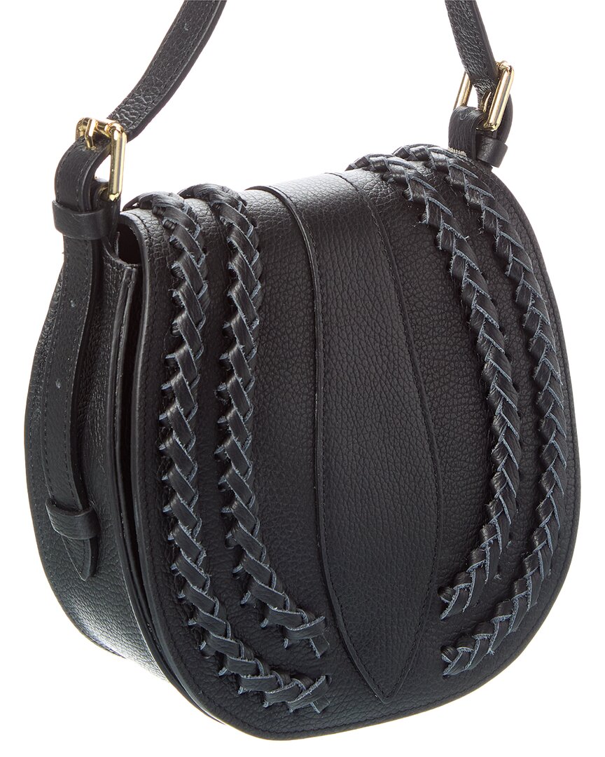 daisy16 braided leather crossbody
