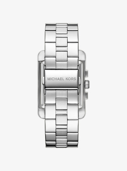 monroe silver-tone watch
