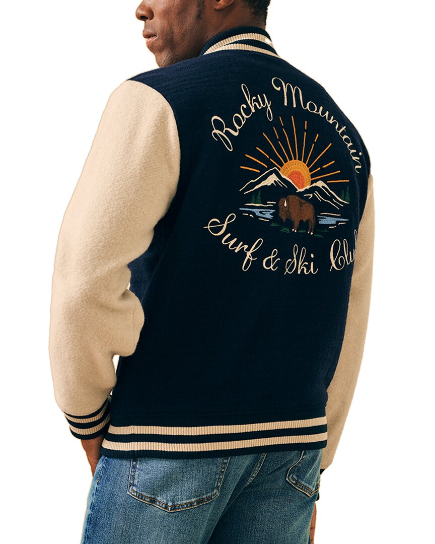 wool-blend varsity jacket