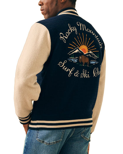 wool-blend varsity jacket