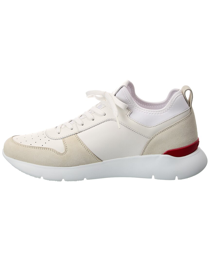 leather & suede sneaker