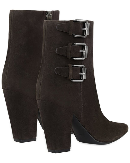 bucklebty suede bootie