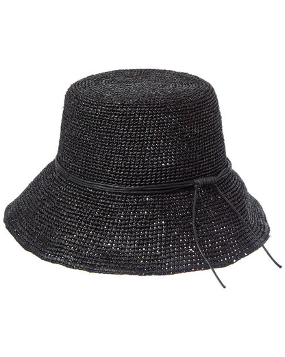 corded raffia bucket hat