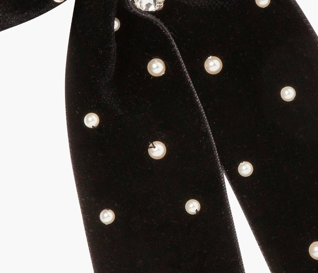penelope bow barrette in black