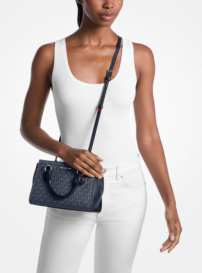 marilyn small signature logo messenger bag