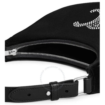 Celine, Ava Triomphe Strass Velvet Shoulder Bag