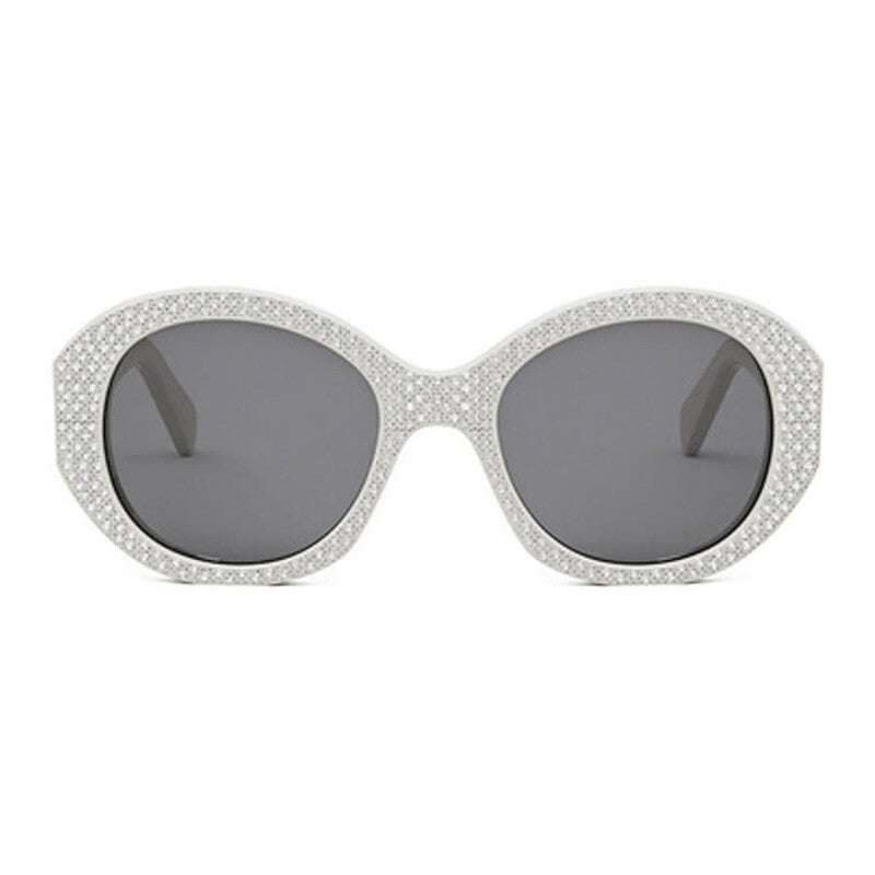 Ladies Black Round Sunglasses