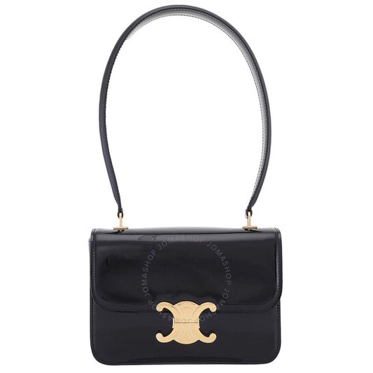 Celine, Teen Garance Bag In Patent Calfskin - Black
