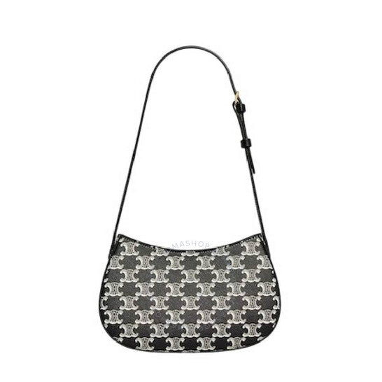 Celine, Tilly Bag In Two-Tone Triomphe Canvas