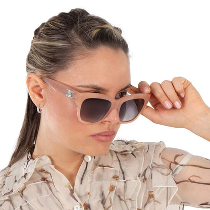 Celine, Triomphe Brown Gradient Butterfly Ladies Sunglasses