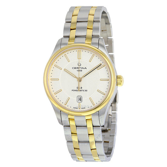 Certina, DS- 8 Automatic Silver Dial Two-tone Men's Watch C0334072203100